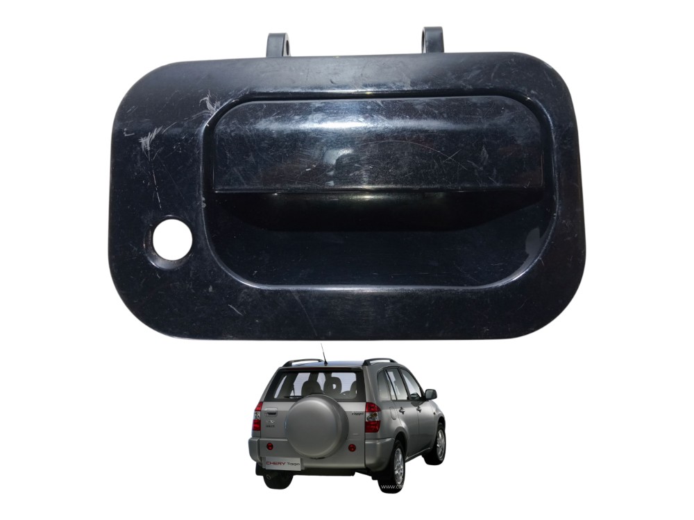 Macaneta Externa Tampa Traseira Chery Tiggo 2 2009 2012  Preto Traseira 1