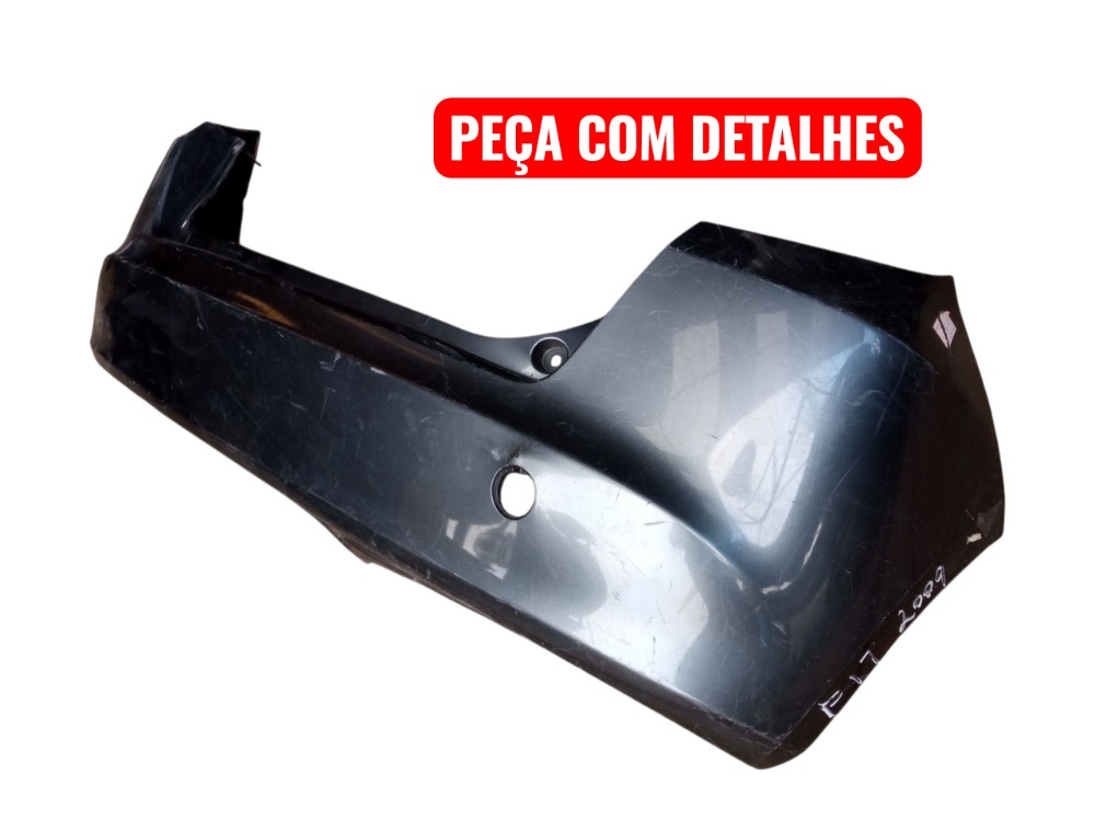 Grade Parachoque Traseiro Honda Fit 2009 2012 Original  Cinza Brilhante 2