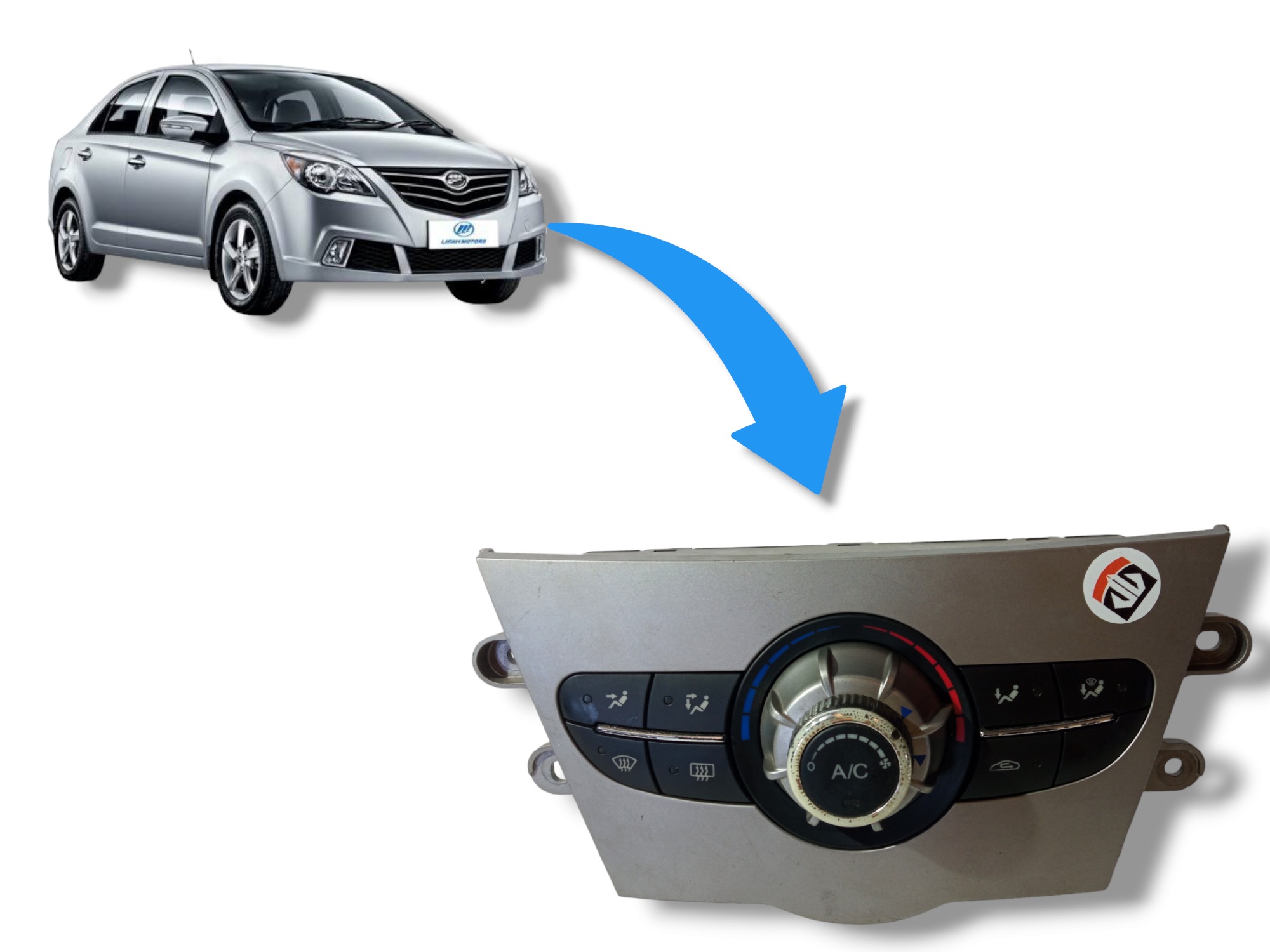 Comando Controle Ar Condicionado Lifan 530 Usado 2015 2018 1