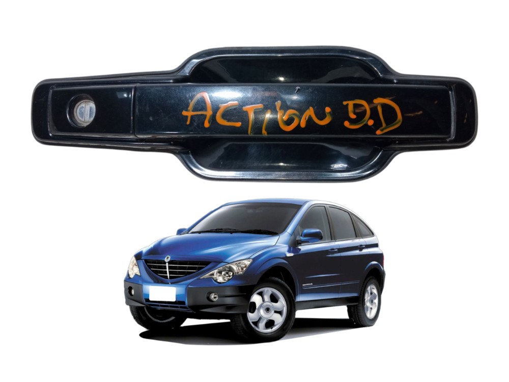 Macaneta Externa Dianteira Direita Ssangyong Actyon 2010 Preto Dianteira 1