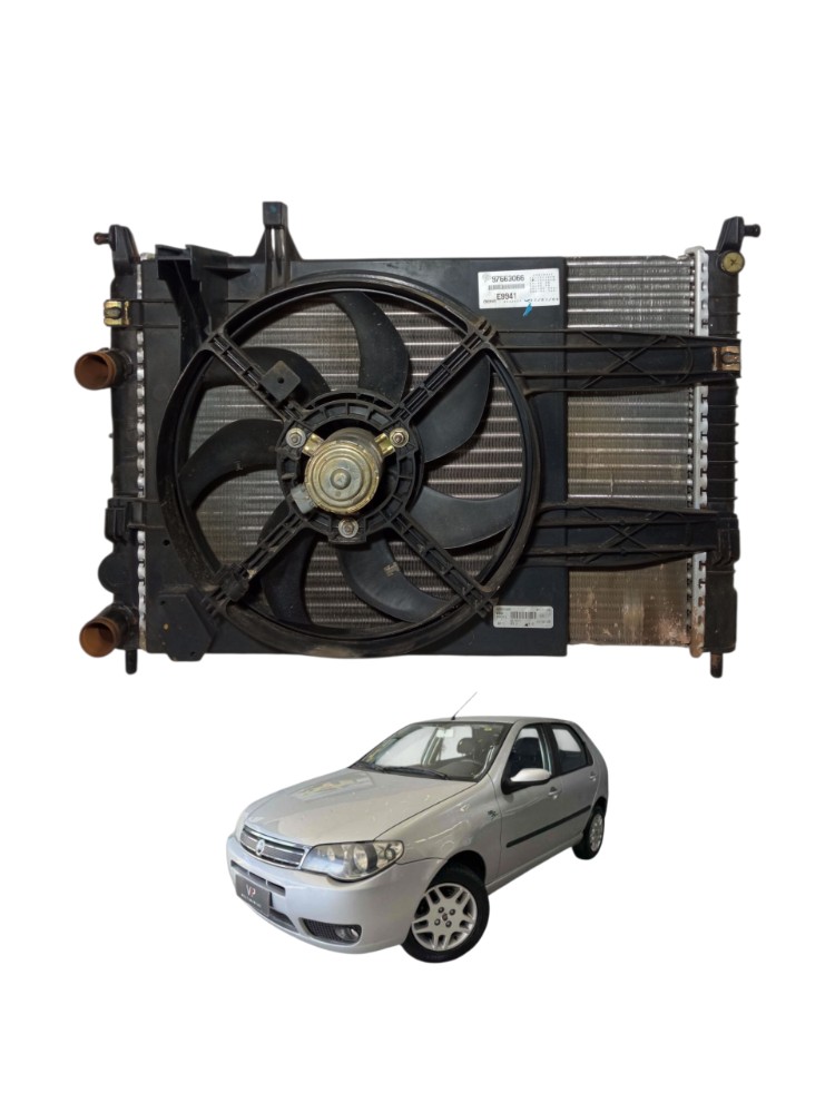 Kit Radiador Motor Ventoinha Palio Fire 2006 1.4 8v Sem Ar 1