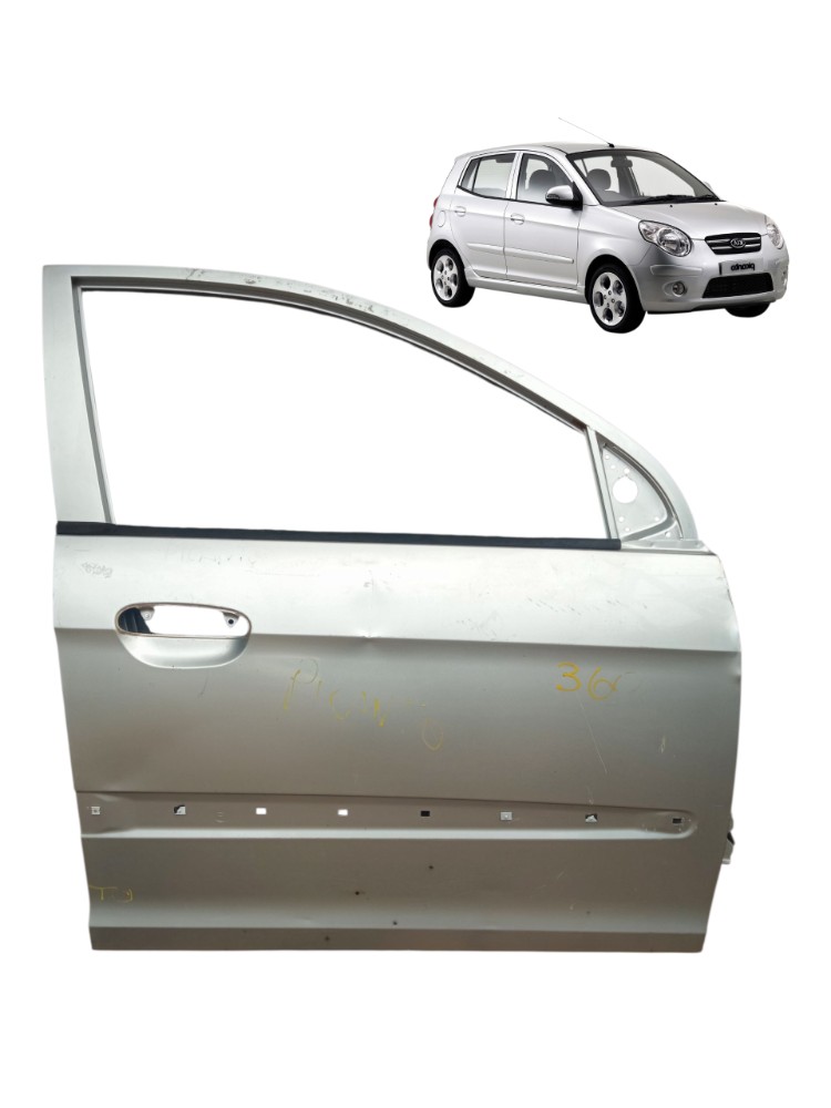 Porta Dianteira Direita Kia Picanto 2007 2011 1.0 Dianteira Direito Prata 1