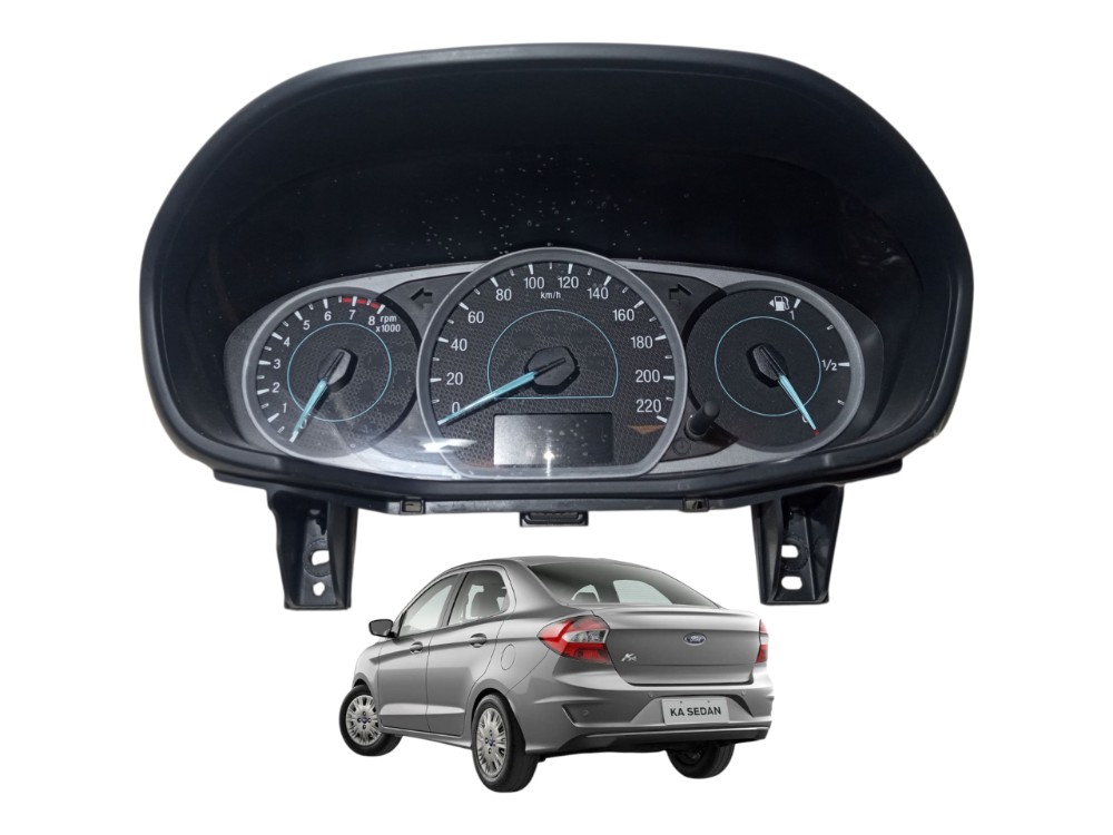 Moldura Painel Instrumentos Ford Ka Sedan 2015 2020 Original Preto 1