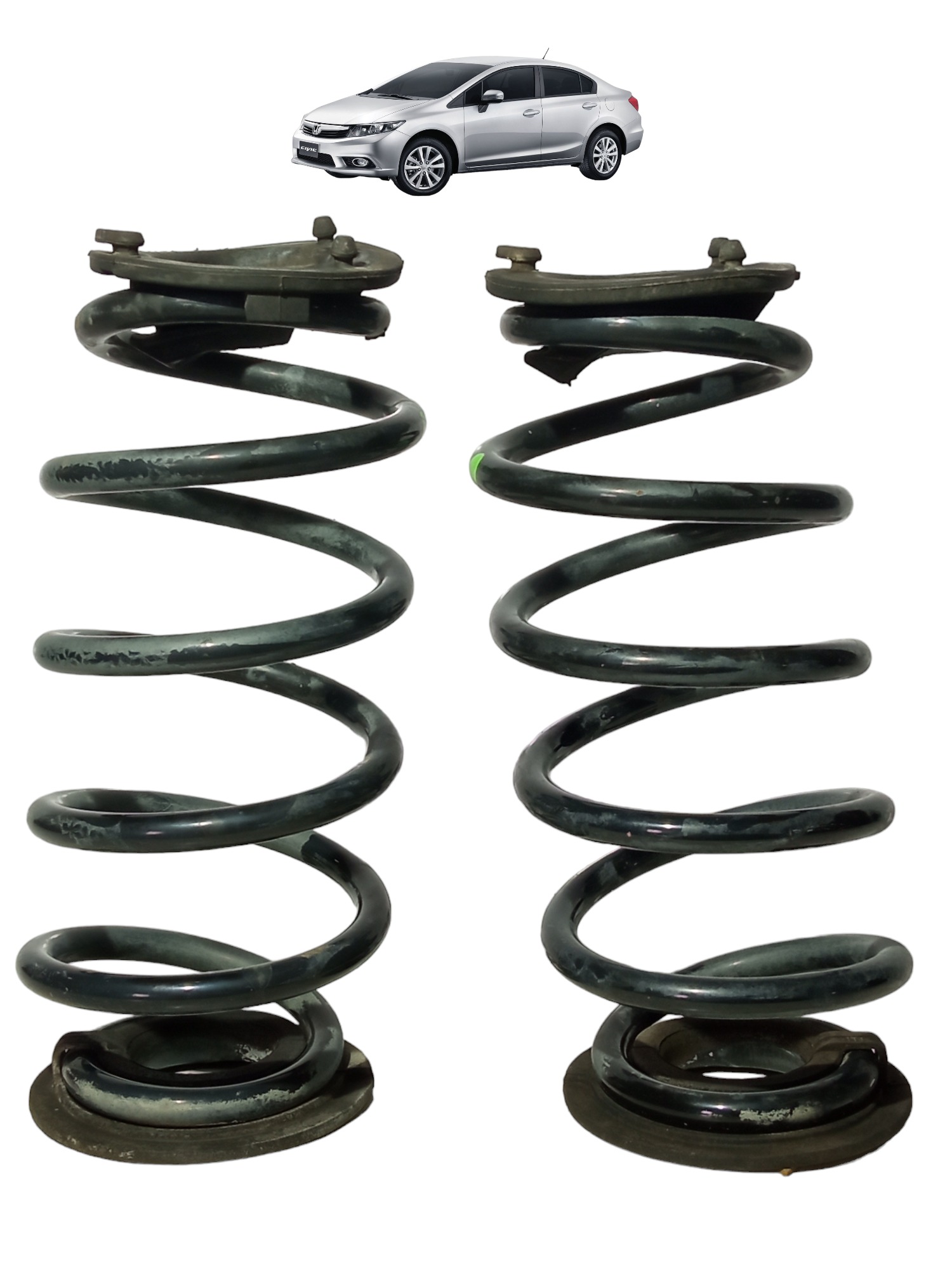 Par Mola Traseira Honda Civic G9 2012 2016 Original Usado