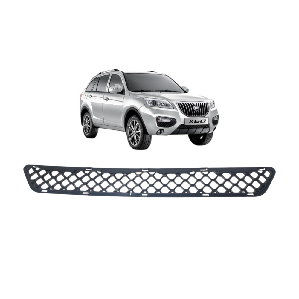 Grade Inferior Parachoque Dianteiro Lifan X60 2013 2016 Preto Fosco