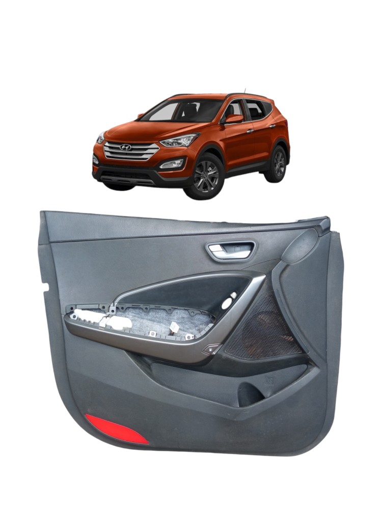 Forro De Porta Dianteira Esquerda Hyundai Santa Fe 2014 2016 Preto 1