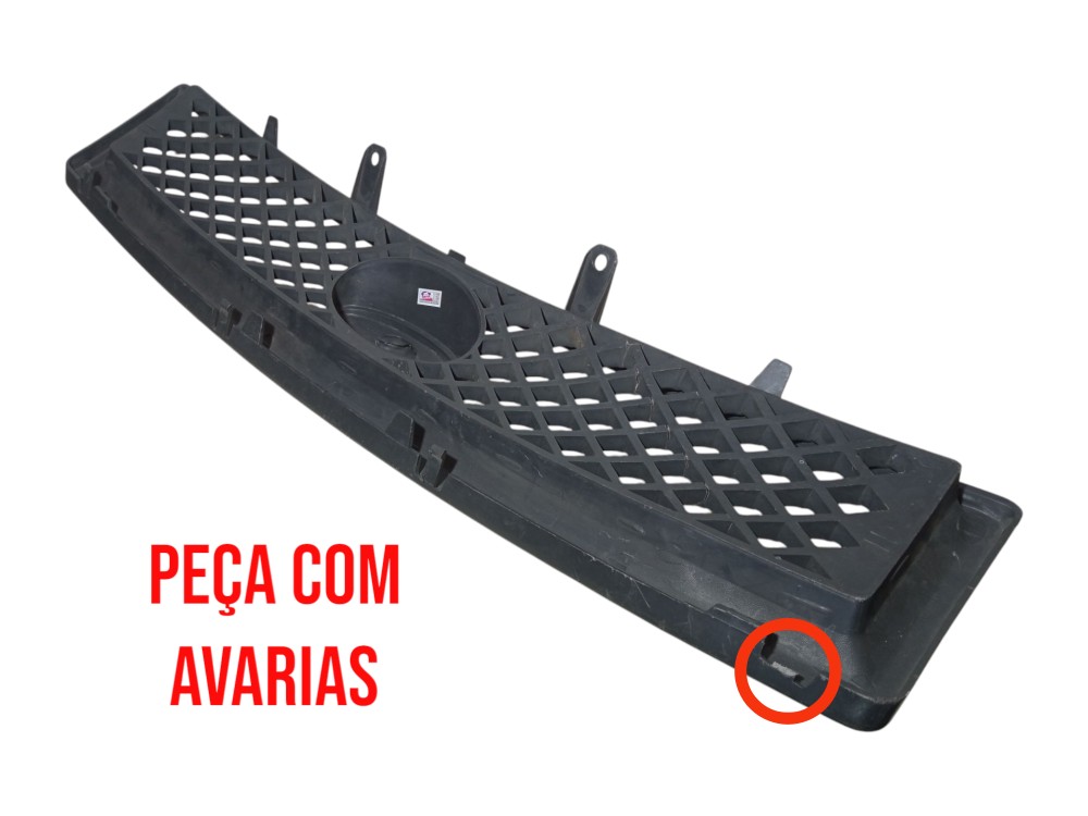 Grade Dianteira Superior Ford Fiesta 2008 2009 2010 Original Preto Fosco 2