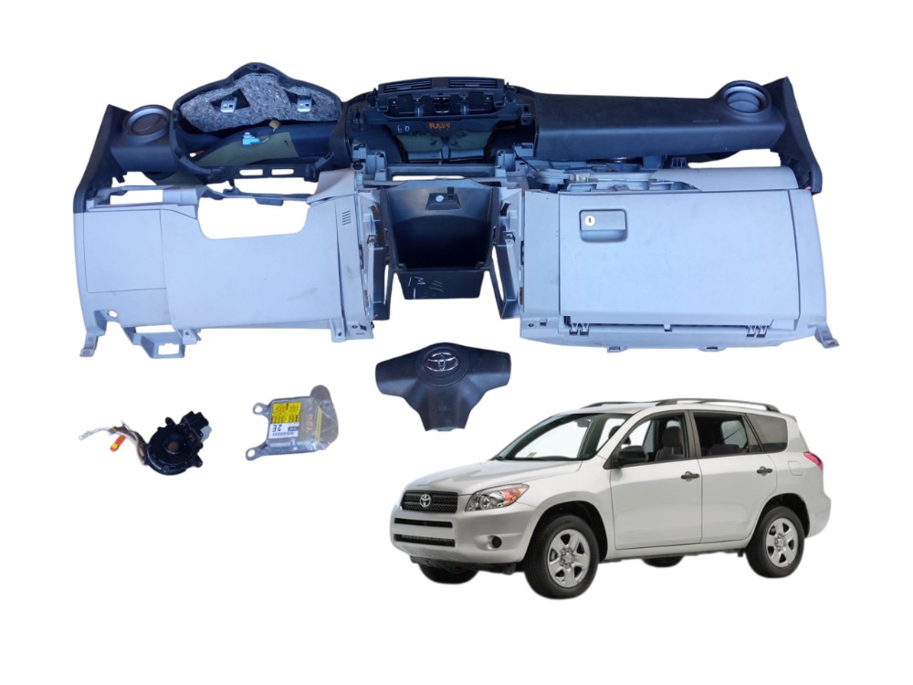 Kit Tabelier Painel Central Toyota Rav4 2007 2.4 16v 4×4 Cinza 1