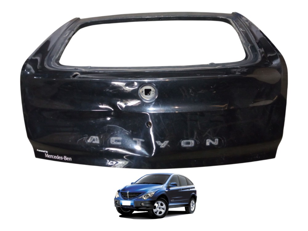 Tampa Traseira Porta Malas Ssangyong Actyon 2010 2011  Preto 1