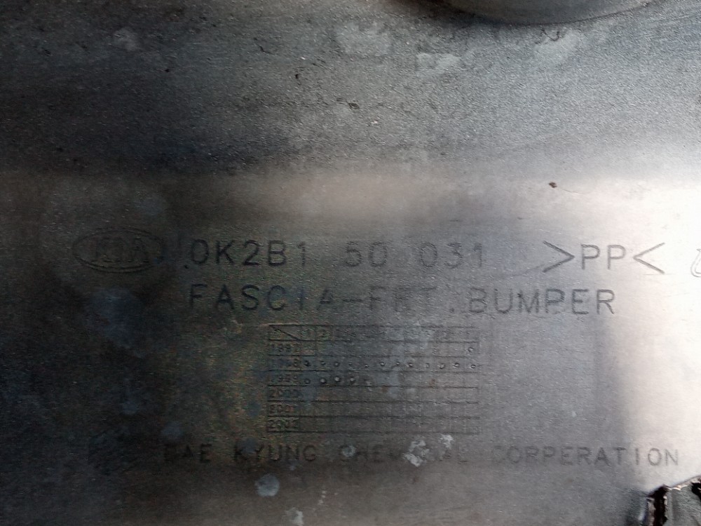 Parachoque Dianteiro Kia Shuma 1998 1999 2000 1.5 Original Branco 9