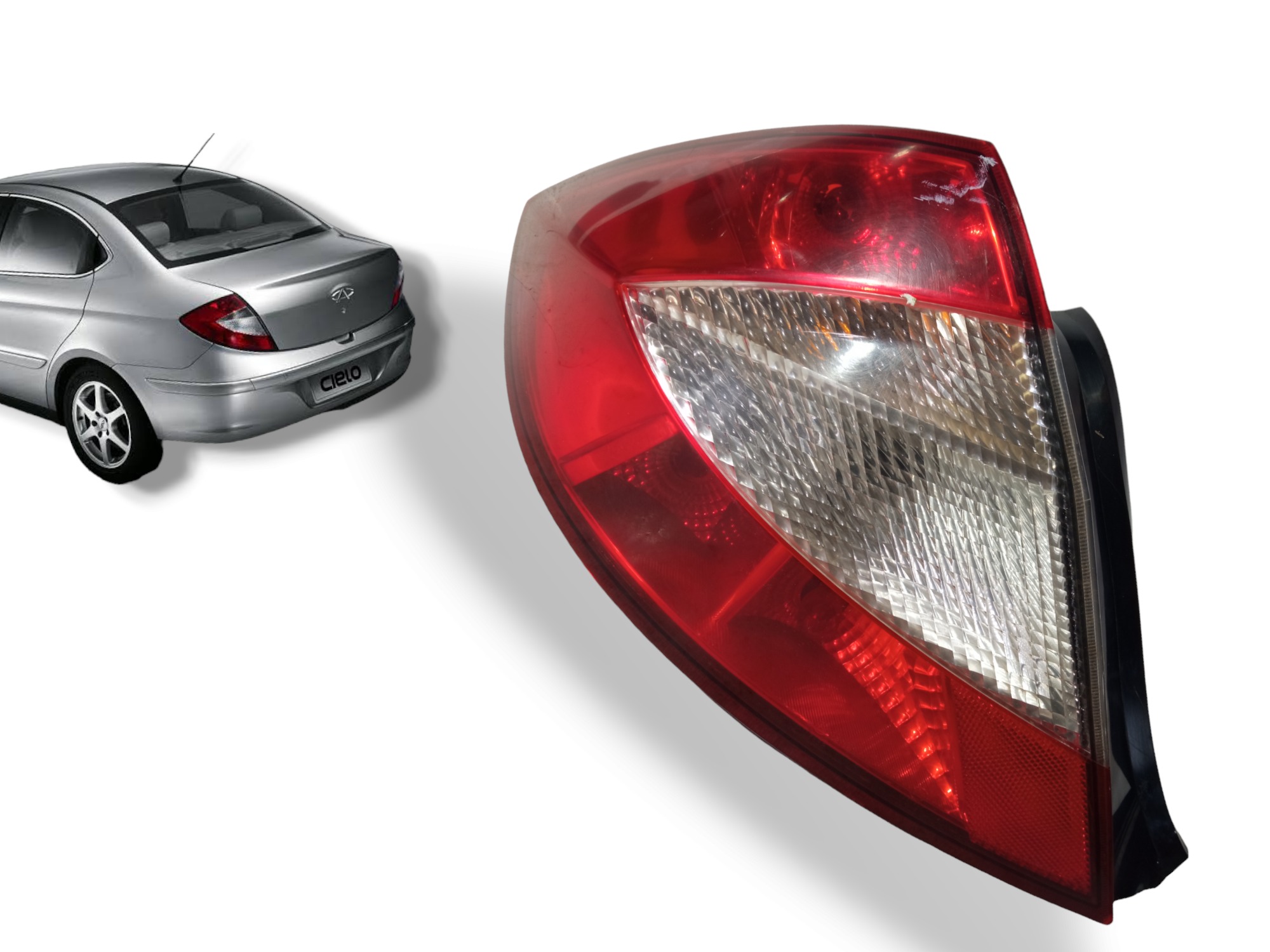 Lanterna Traseira Lado Esquerdo Chery Cielo Sedan 2010 2013 1
