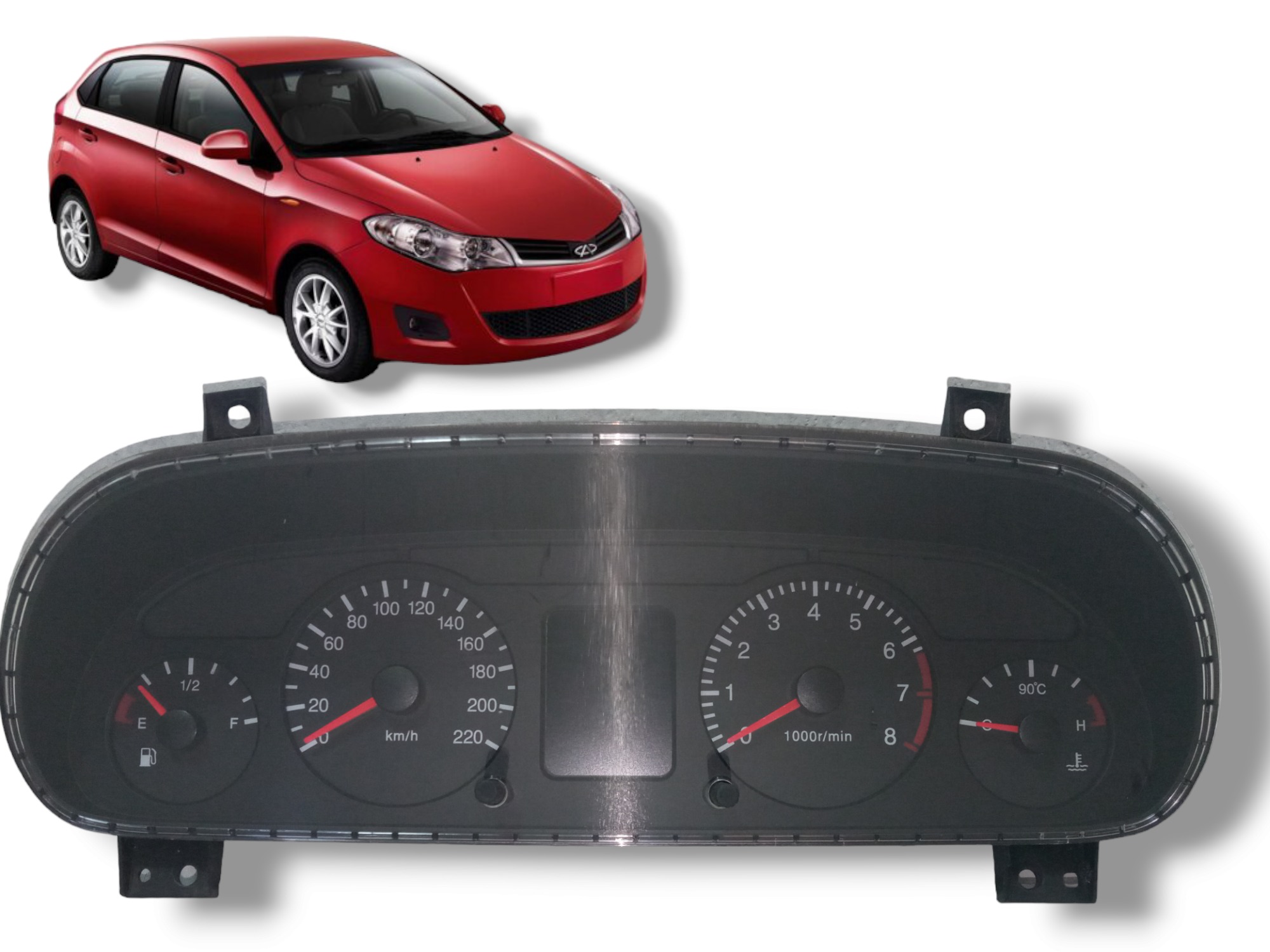 Painel De Instrumentos Chery Celer 2012 2015 Original Usado Preto 1