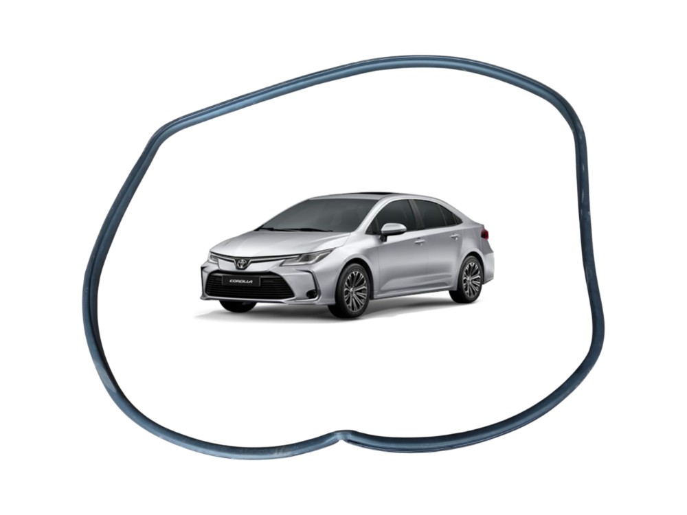 Borracha Porta Dianteira Direita Toyota Corolla 2023 Xei  Preto