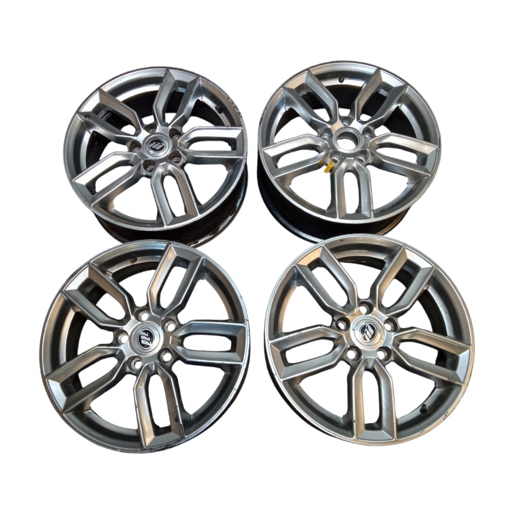 Jogo De Rodas Liga Leve Aro 17 Lifan X60 2013 2016 5 Furos Prata