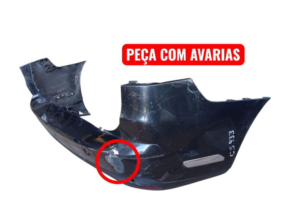 Grade Parachoque Traseiro Citroen C5 Tourer 2008 2012  Preto Brilhante 2