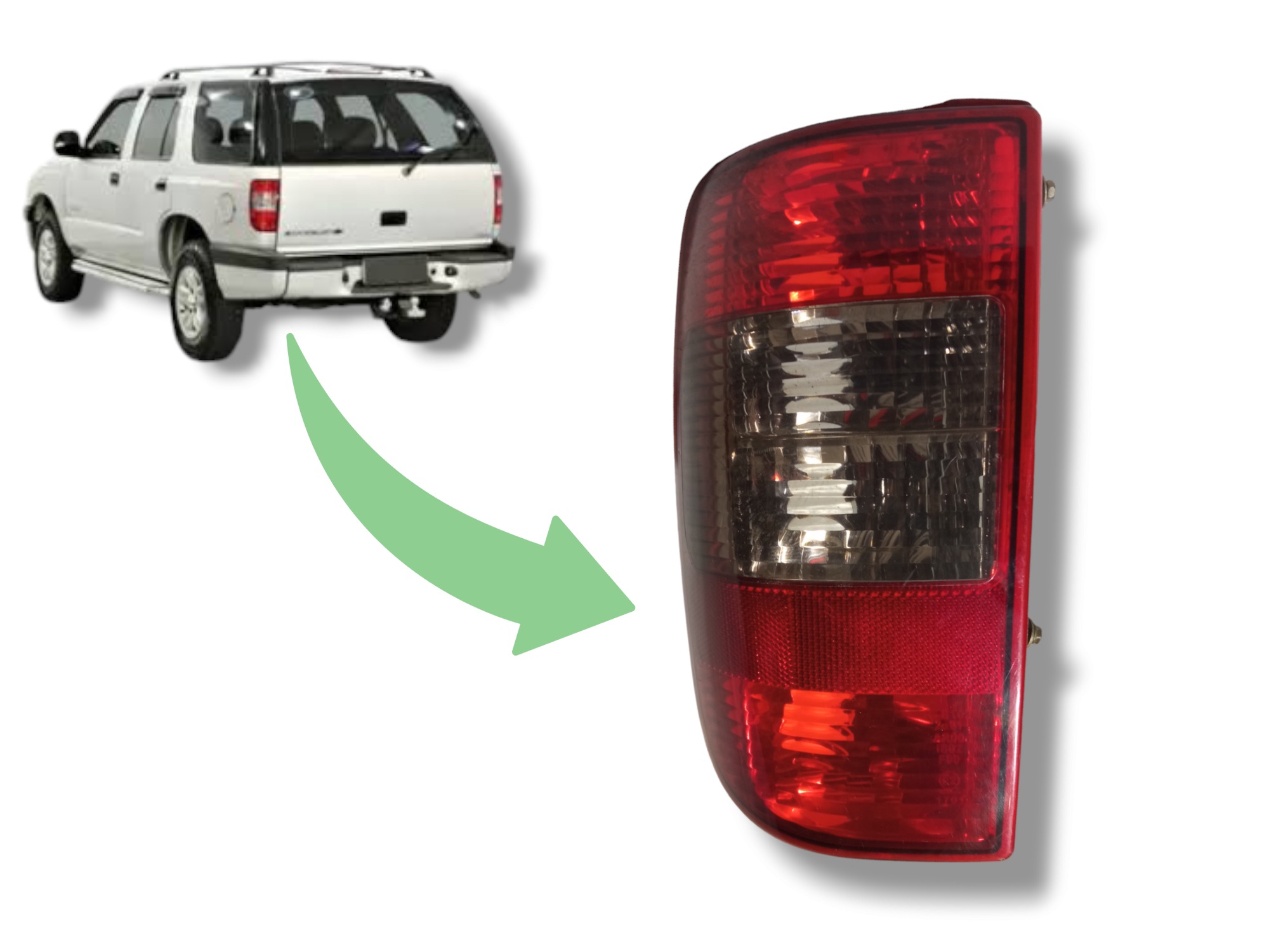Lanterna Traseira Lado Esquerdo Gm Blazer 2000 A 2011 Usado