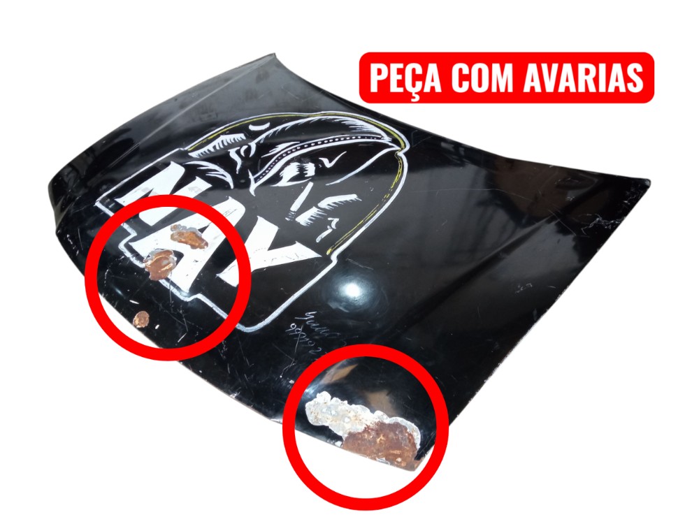 Capo Dianteiro Preto Audi A3 1998 2005 Usado COM AVARIAS 2