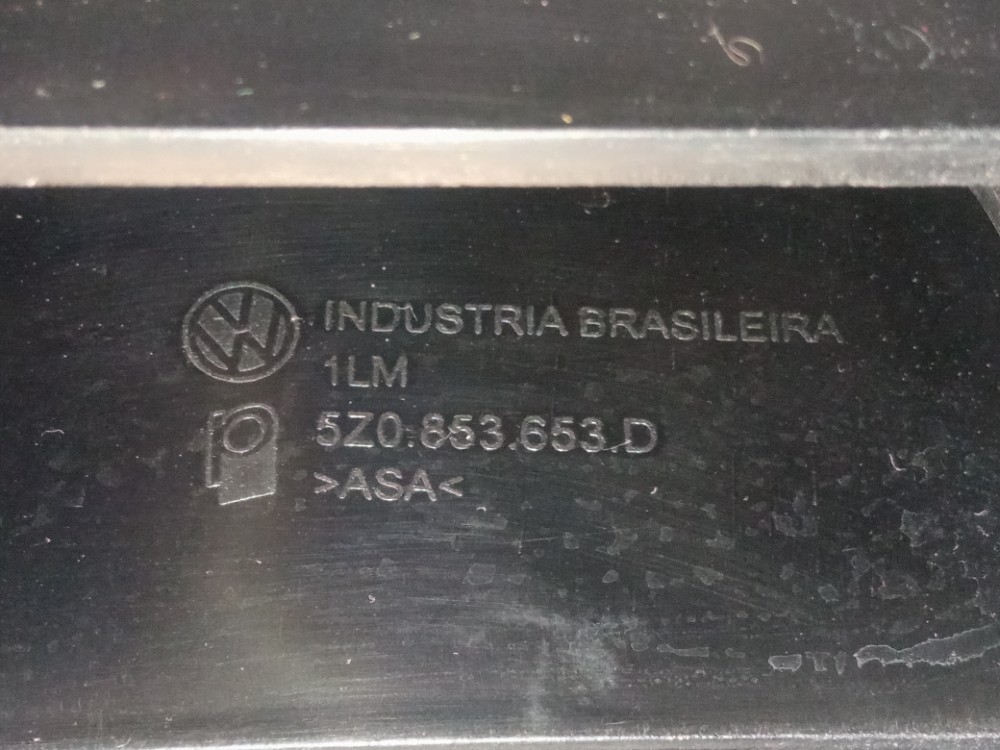 Grade Dianteira Superior Radiador Vw Fox 2011 2014 Original  Preto Fosco 6
