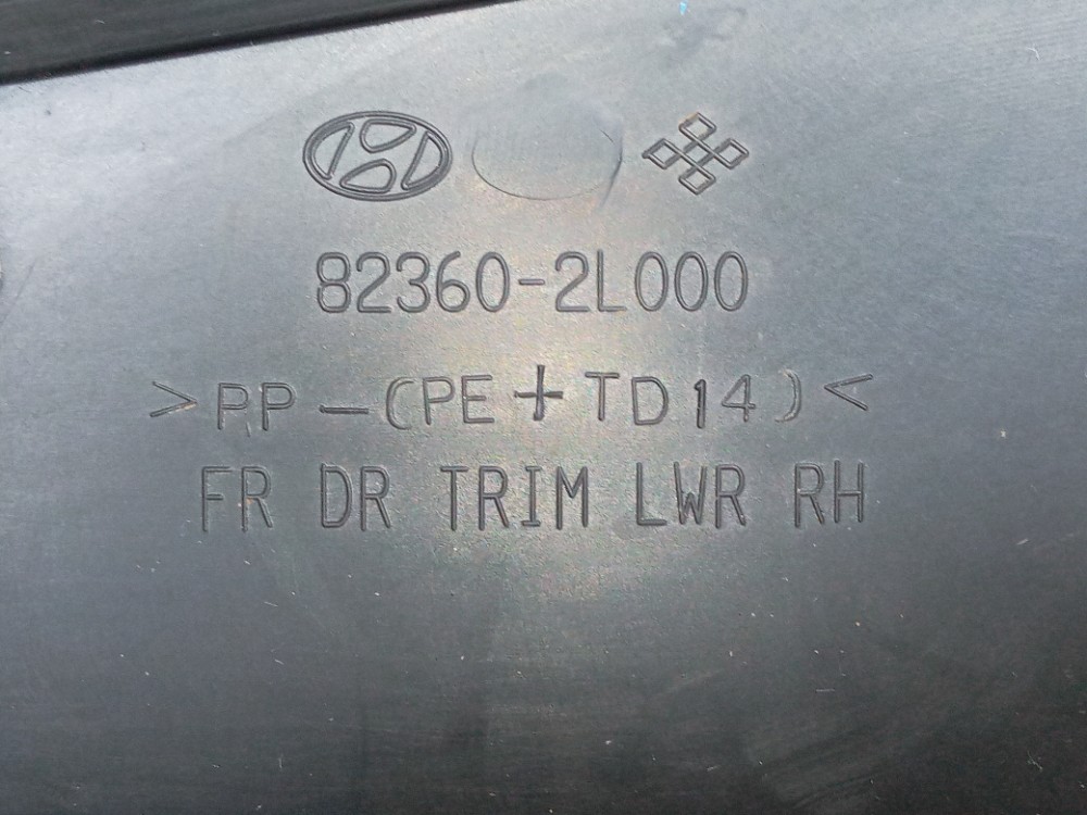 Forro Porta Dianteira Direita Hyundai I30 2009 2012 Original Preto 6
