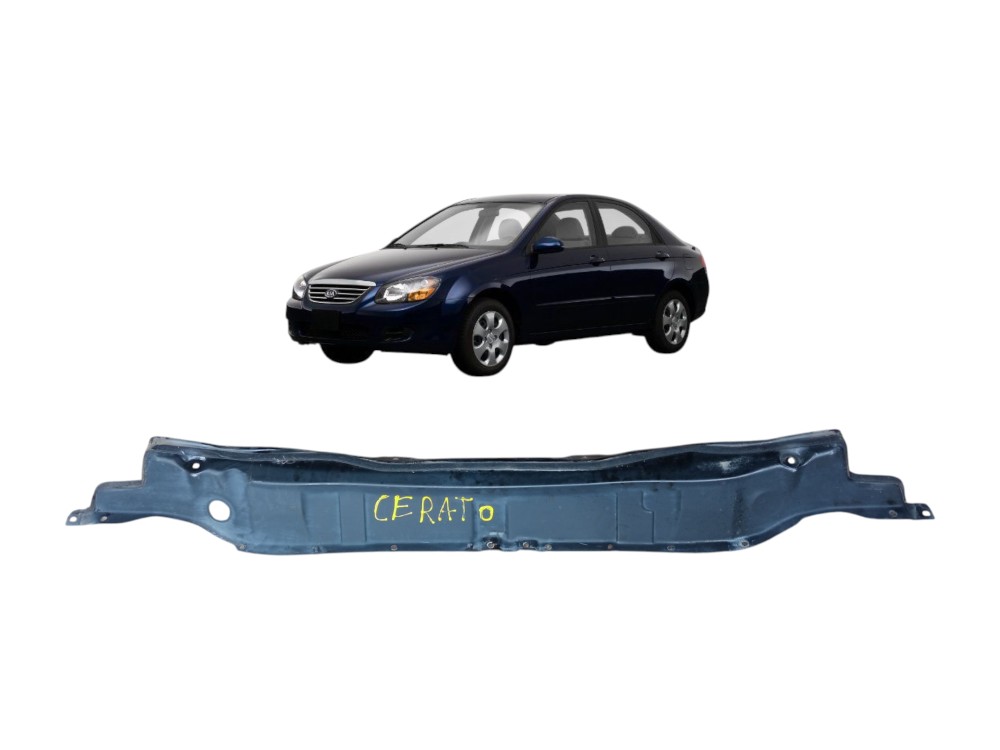 Chapa Suporte Churrasqueira Kia Cerato 1.6 2006 2007 2008  Preto Fosco 1