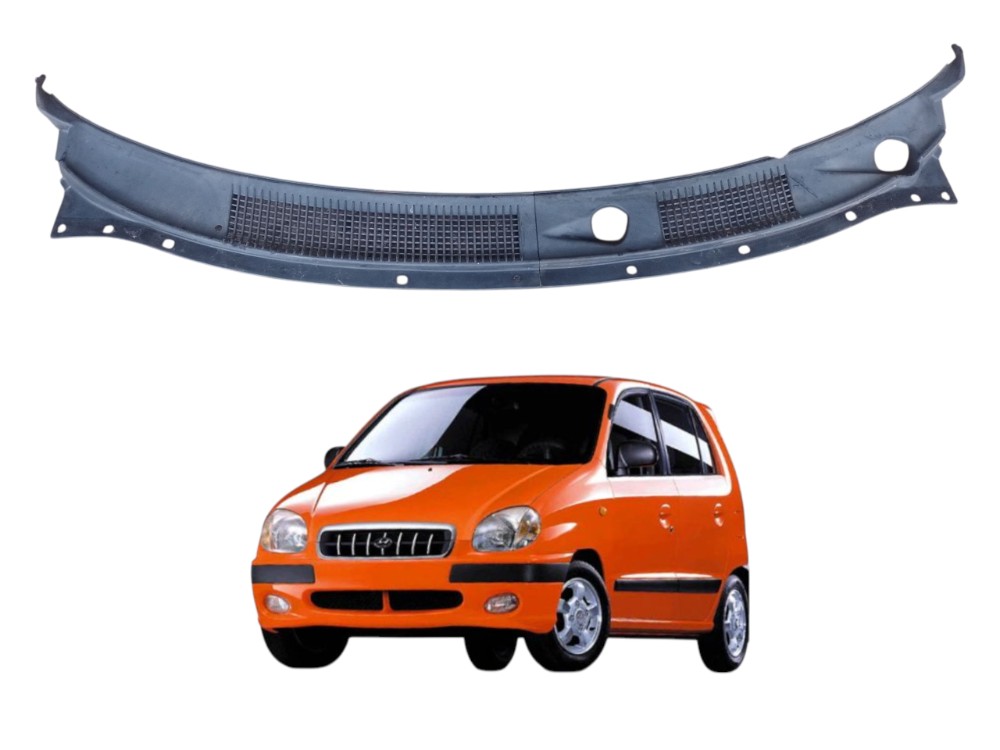 Acabamento Grade Churrasqueira Hyundai Atos 2000 2003 1.0 Preto 1