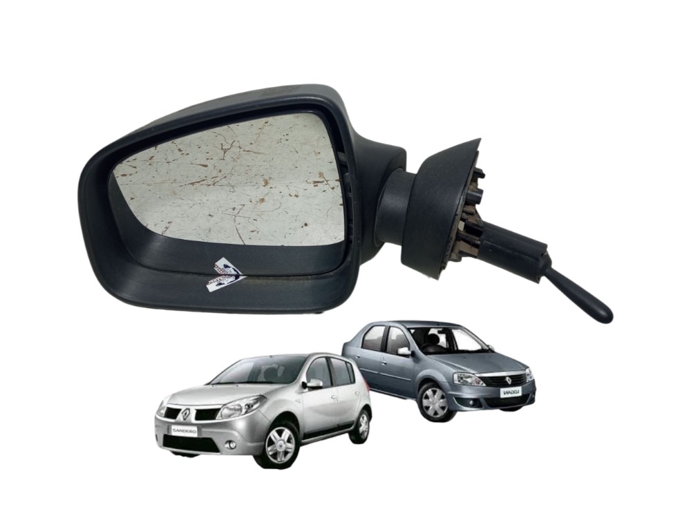 Retrovisor Esquerdo Manual Renault Logan Sandero 2011 2014 1