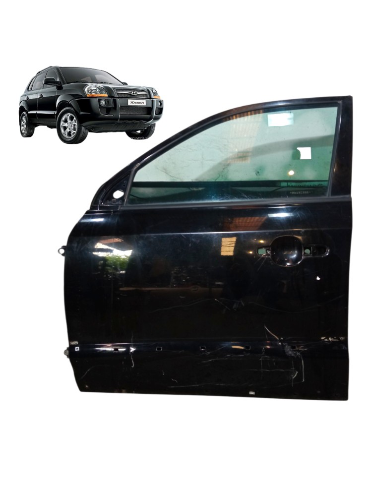 Porta Dianteira Esquerda Hyundai Tucson 2007 2014 Dianteira Esquerdo Preto 1