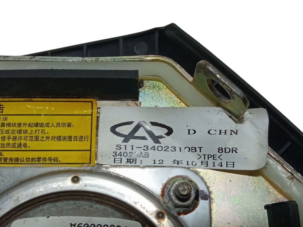 Capa Bolsa Airbag Volante Chery QQ 2011 2014 Original Usado 6