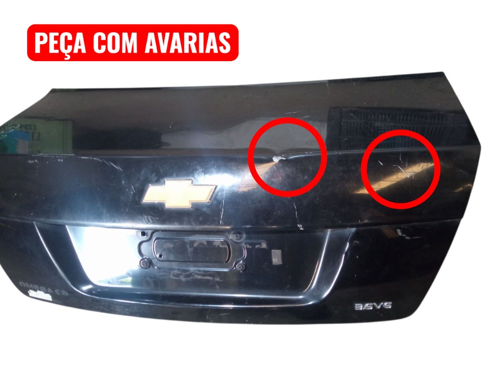 Tampa Traseira Porta Malas Chevrolet Omega 2008 2012 Preto 2
