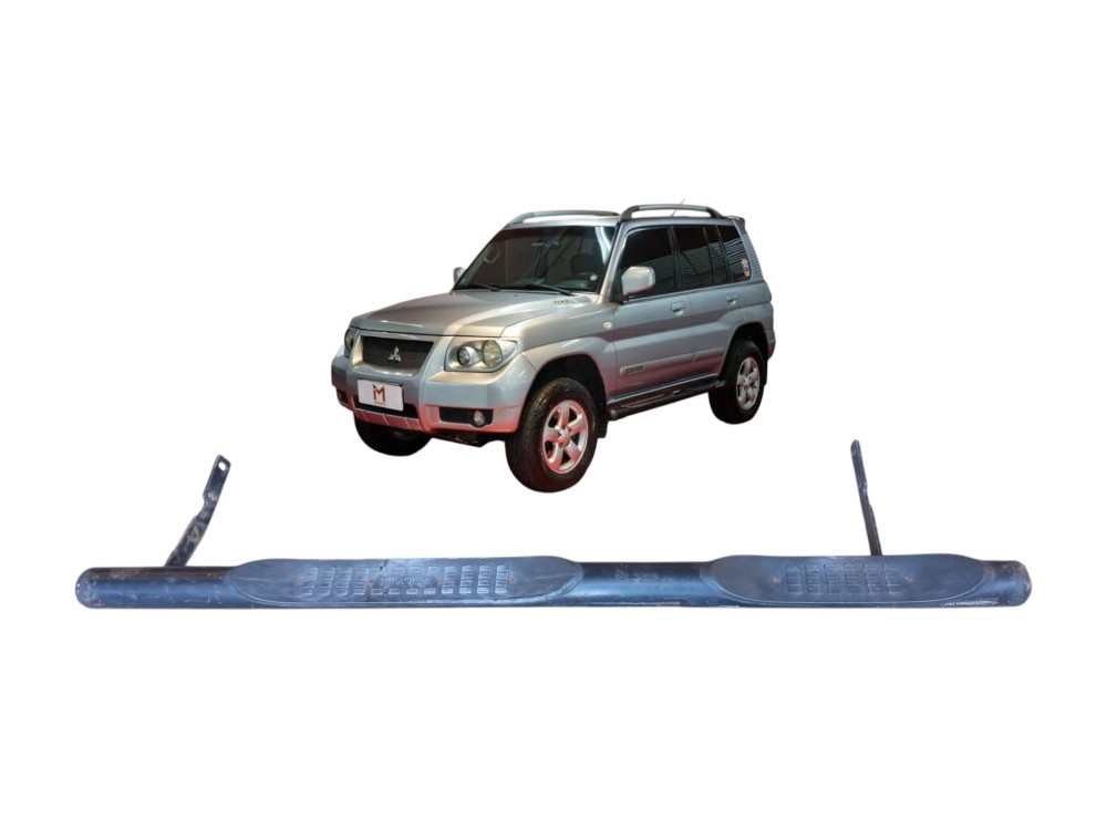 Estribo Lateral Esquerdo Mitsubishi Pajero Tr4 2003 2009  Preto 1