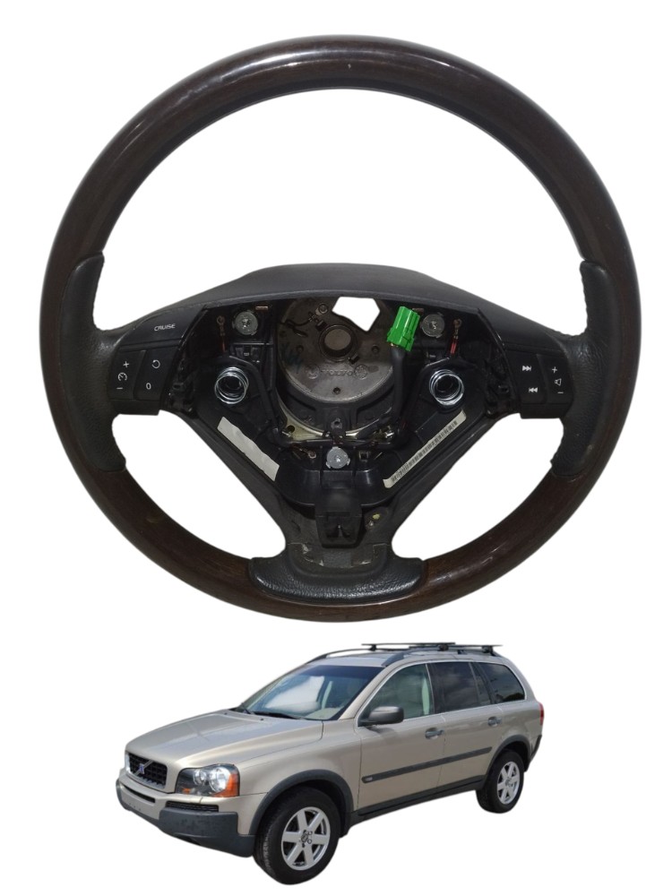 Volante Madeira  Comando Volvo Xc90 2005 2006 2007 2008 2009