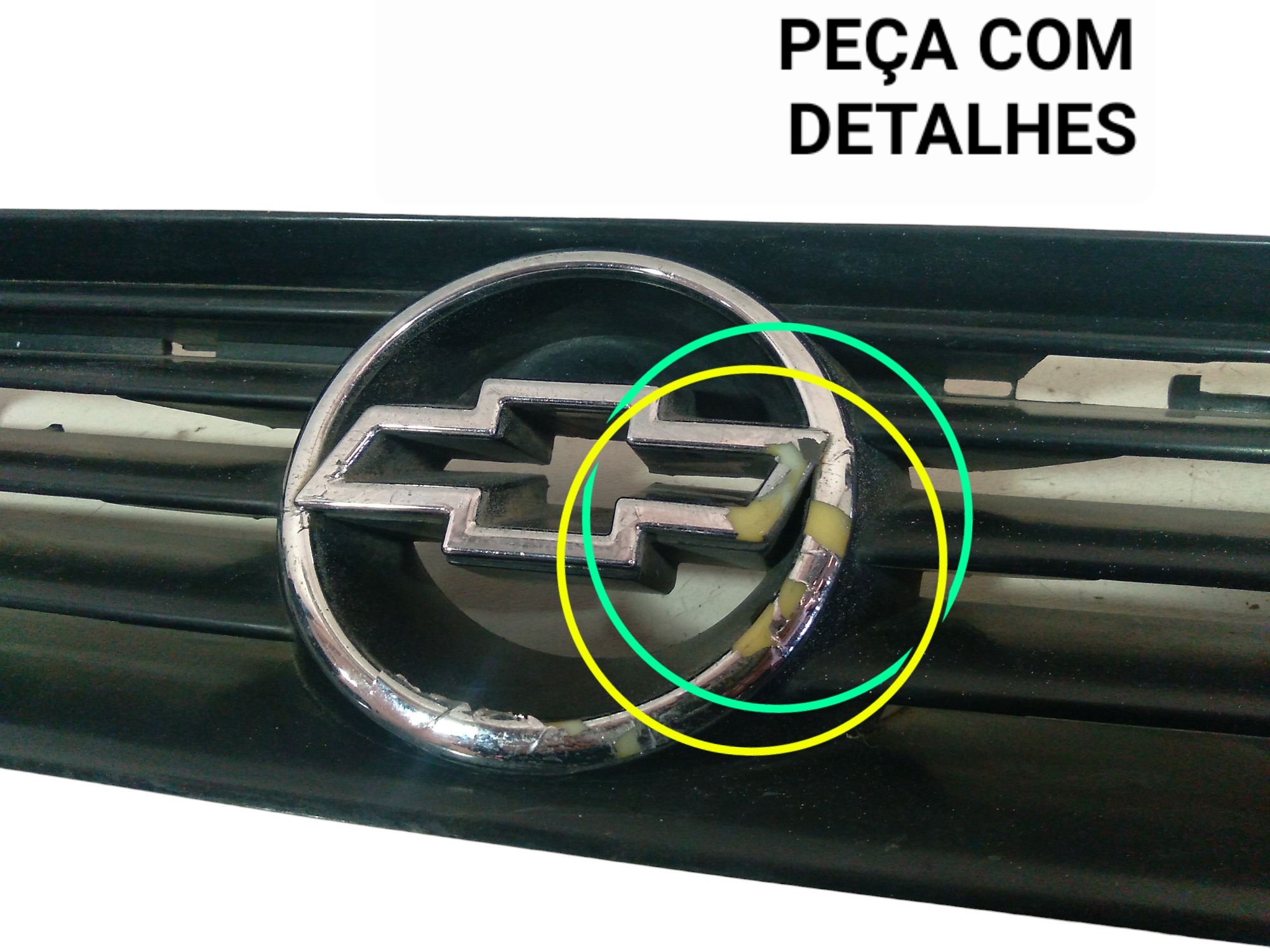 Grade Dianteira Superior Radiador Gm Astra 99 A 2002 Usado  Preto Fosco 2