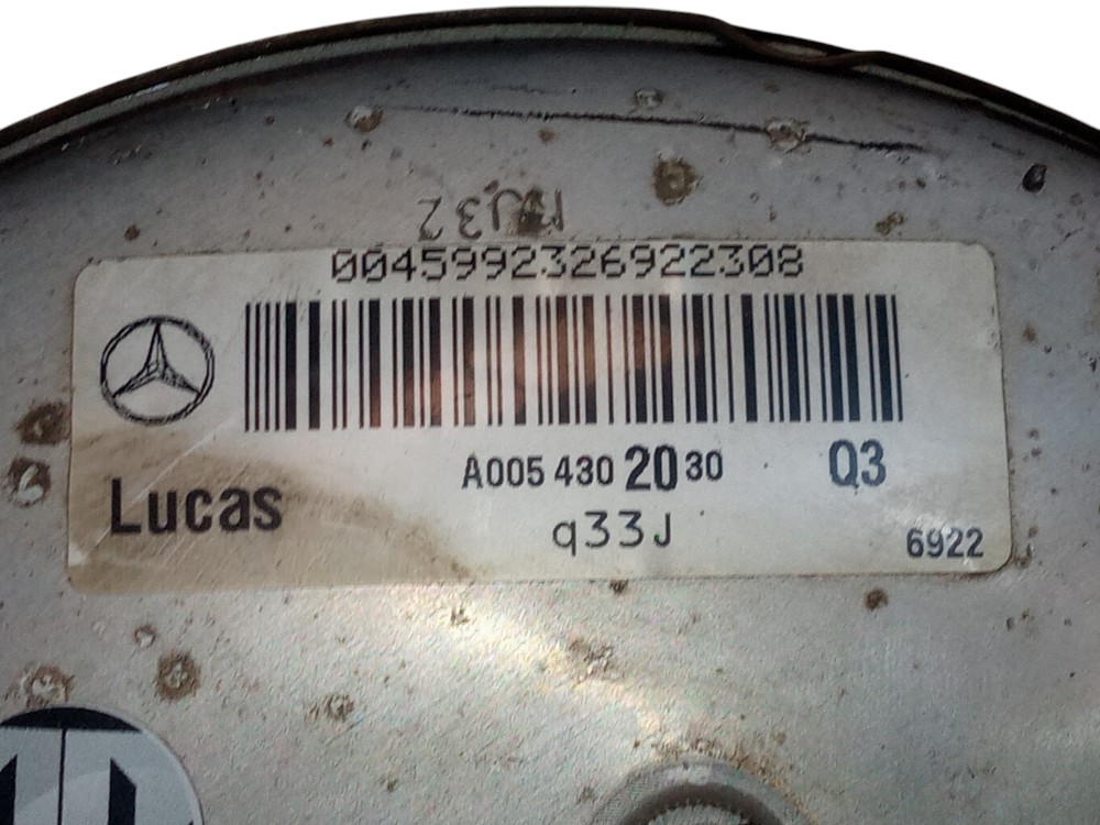 Hidrovacuo servo freio Mercedes Classe A A160 A180 2001 2006 6