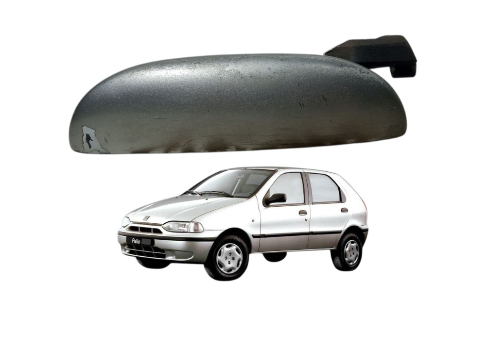 Macaneta Externa Porta Dianteira Esquerda Fiat Palio 2000 Cinza Dianteira 1