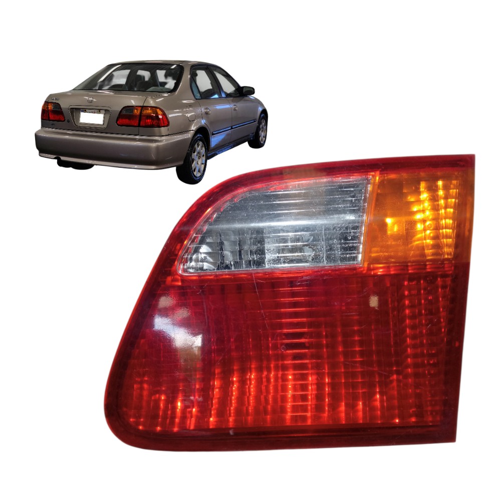 Lanterna Direita Tampa Traseira Honda Civic 99 2000 Direito/passageiro Vermelho
