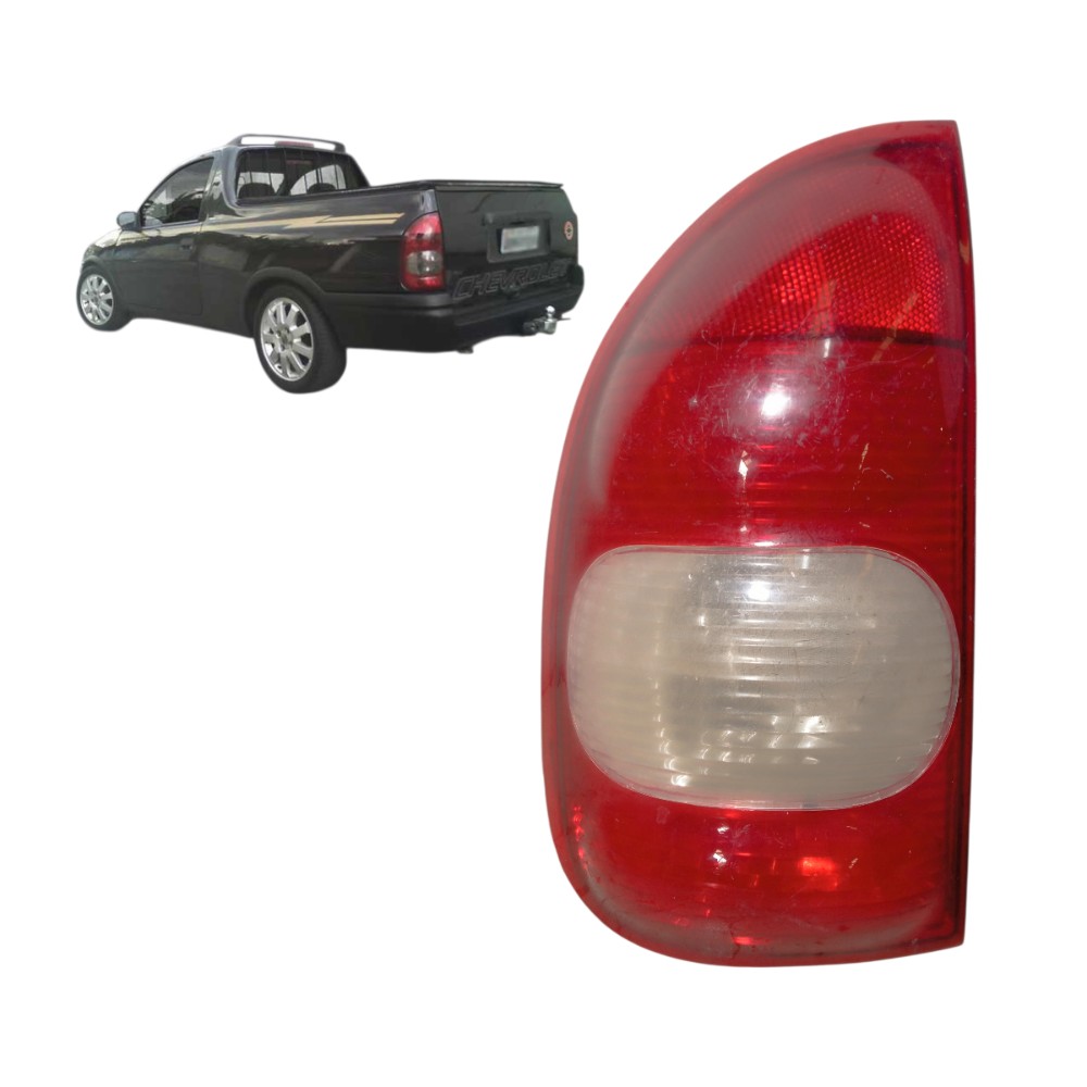 Lanterna Traseira Esquerda Gm Corsa Pick Up 2000 2003 Esquerdo/motorista Vermelho