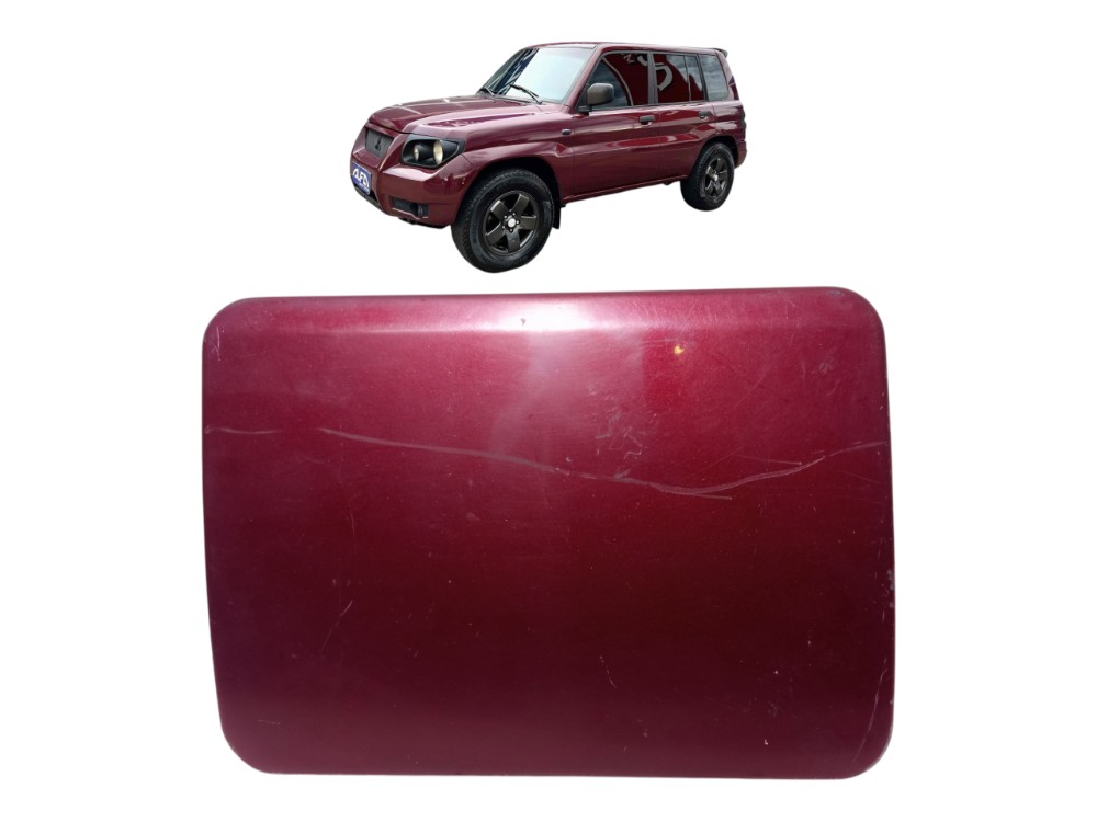 Portinhola Tampa Tanque Combustivel Pajero Tr4 2004 2008  Vermelho 2007 1
