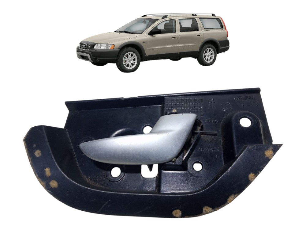 Macaneta Interna Porta Traseira Direita Volvo Xc70 2001 2005 Cinza Traseira 1