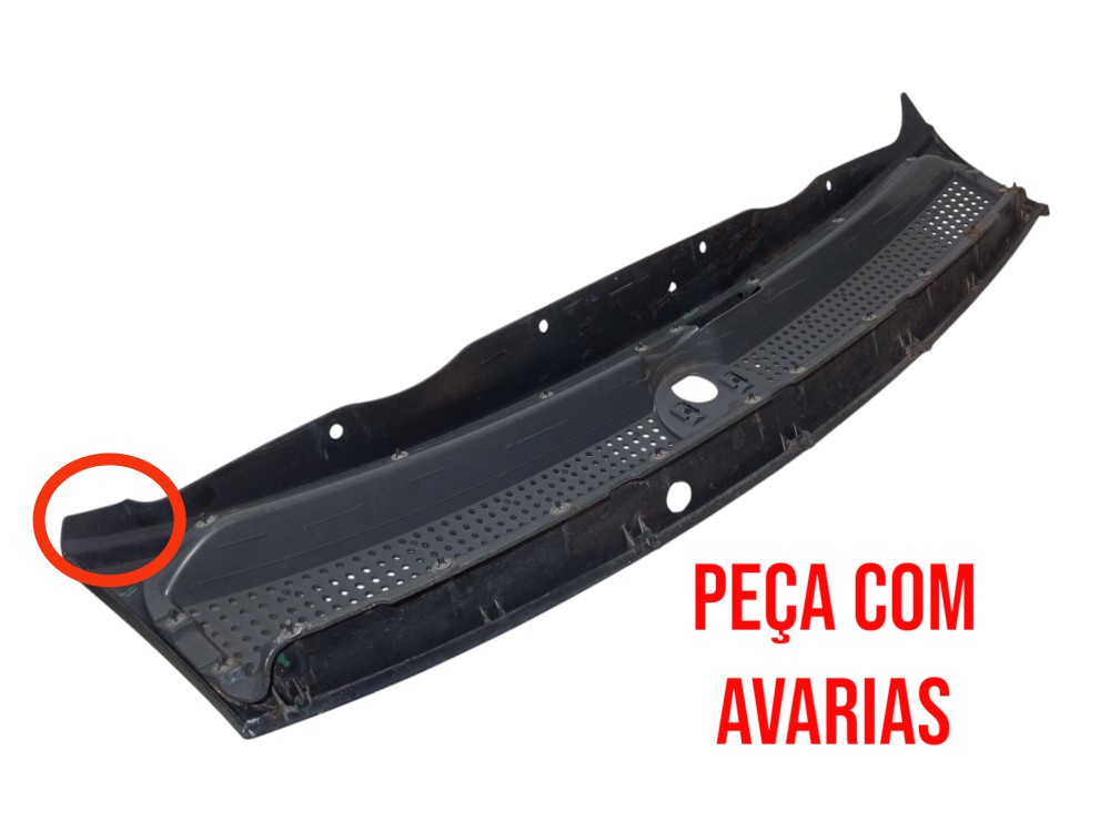 Grade Dianteira Superior Parachoque Fiat Palio 2004 2010  Cinza Fosco 2