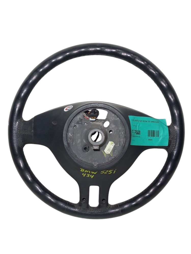 Volante Direcao Bmw 525i 99 2000 2001 2002 2003 2004 Usado  Preto 4