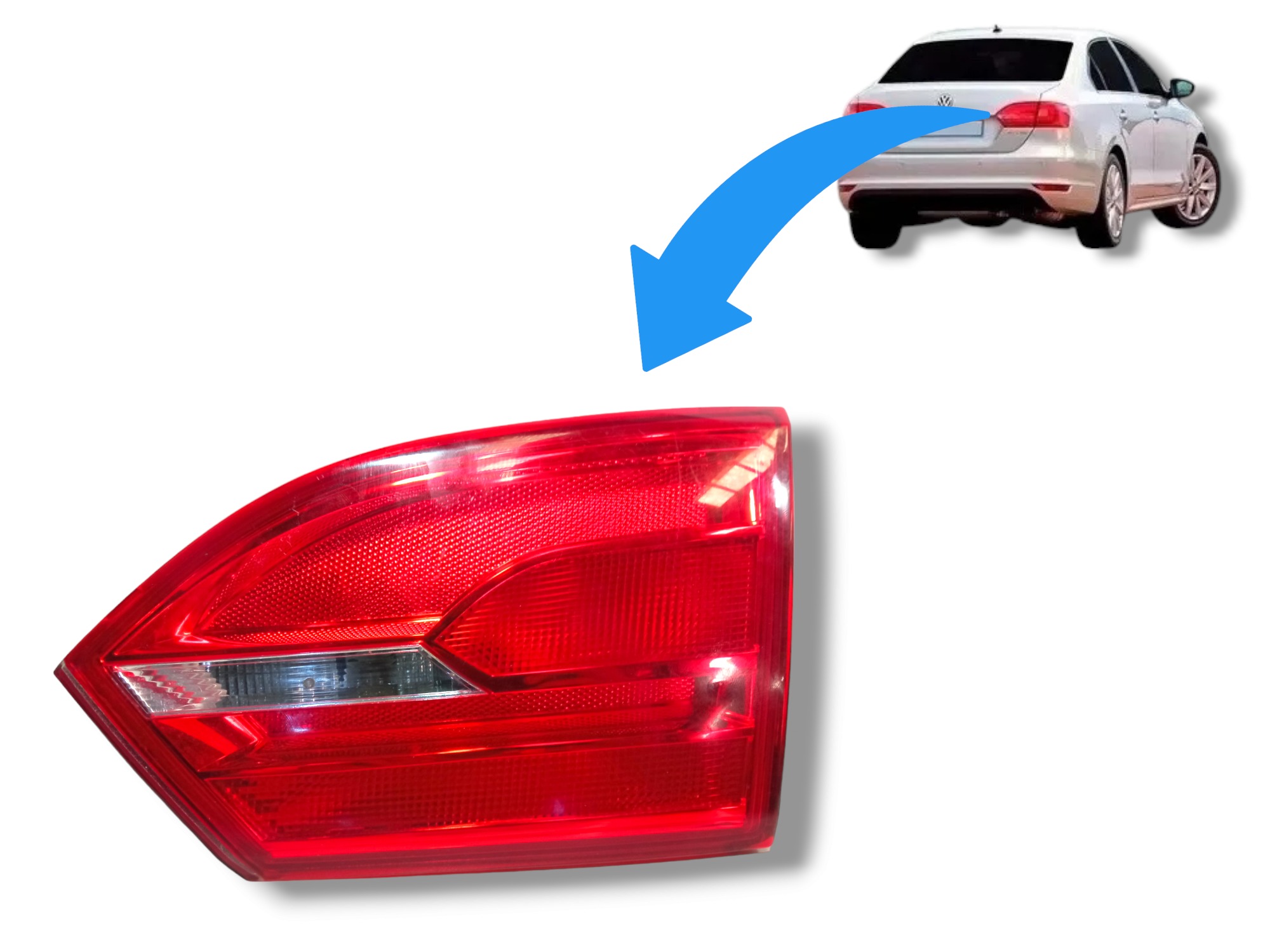 Lanterna Tampa Traseira Volkswagen Jetta 2011 A 2014 Usado Direito 1