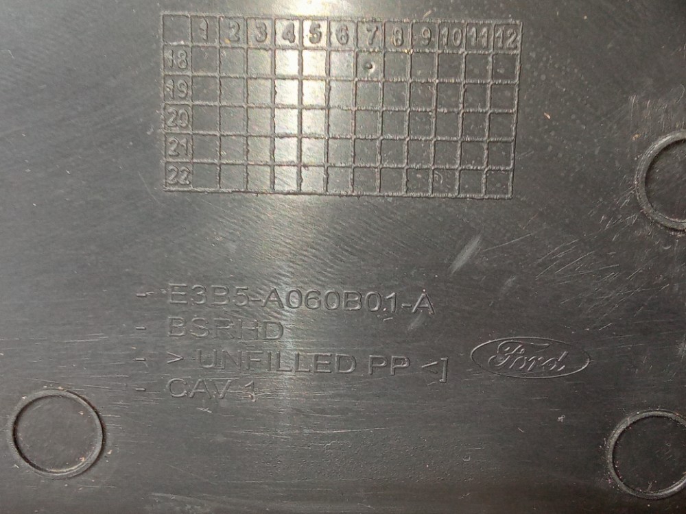 Forro De Porta Dianteira Esquerda Ford Ka 2014 2020 Original Preto 6