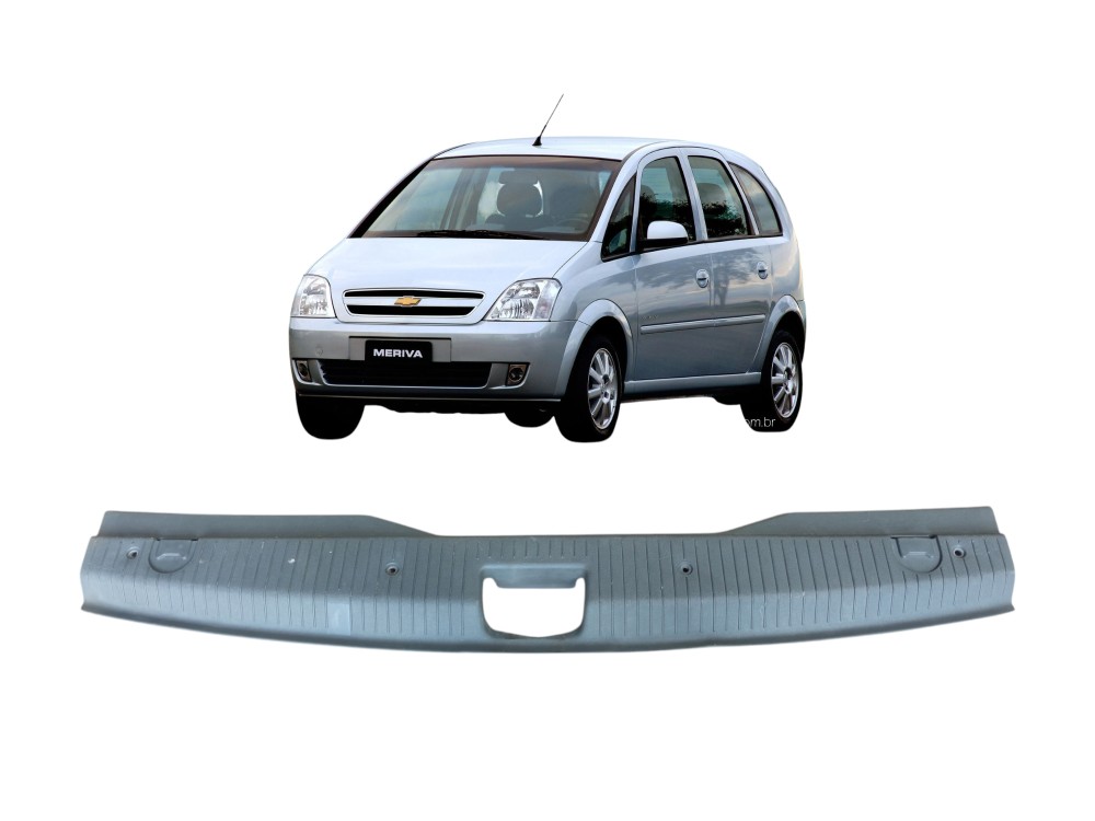 Moldura Acabamento Inferior Porta Malas Gm Meriva 2003 2012  Cinza 1
