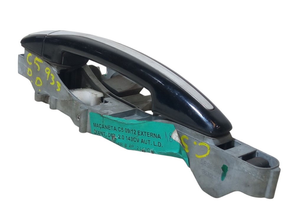 Macaneta Externa Dianteira Direita Citroen C5 2009 2012  Preto Dianteira 3