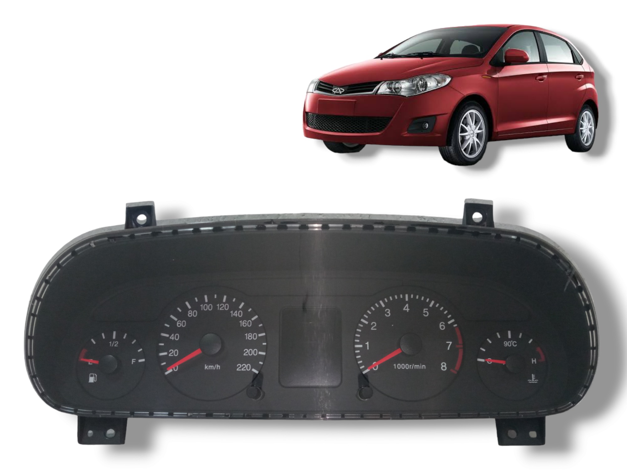 Painel De Instrumentos Chery Celer 2012 2015 Original Usado Preto 1