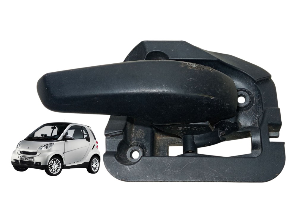 Maçaneta Interna Direita Smart Fortwo 2008 2009 Original  Preto Dianteira 1