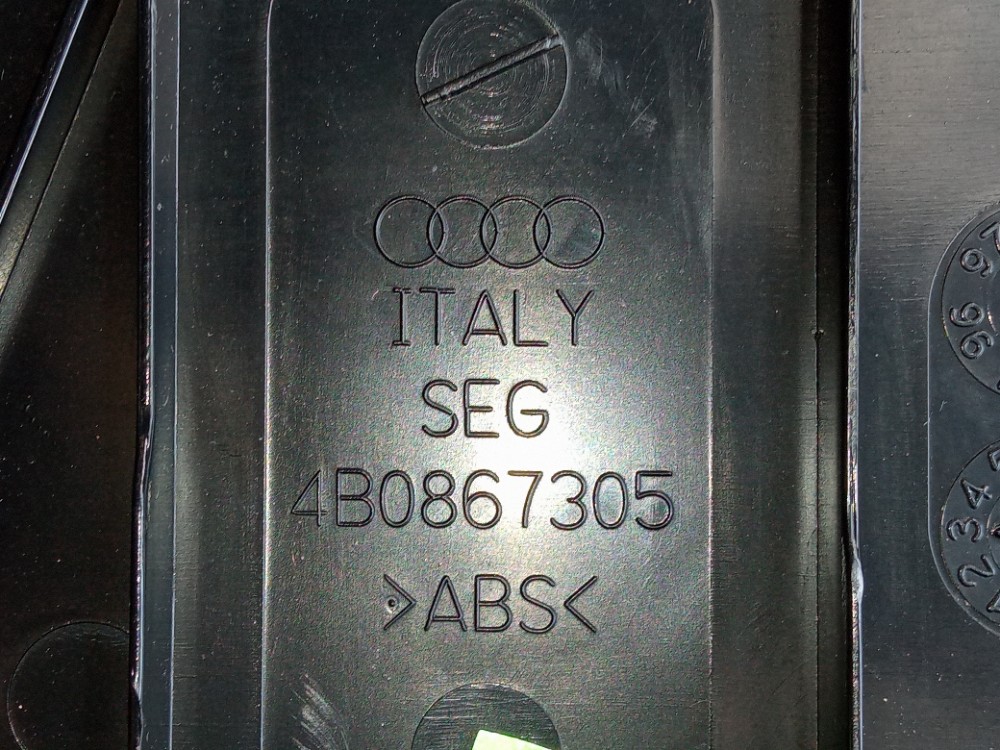 Forro De Porta Traseira Esquerda Audi A6 2001 2006 Original  Preto 6