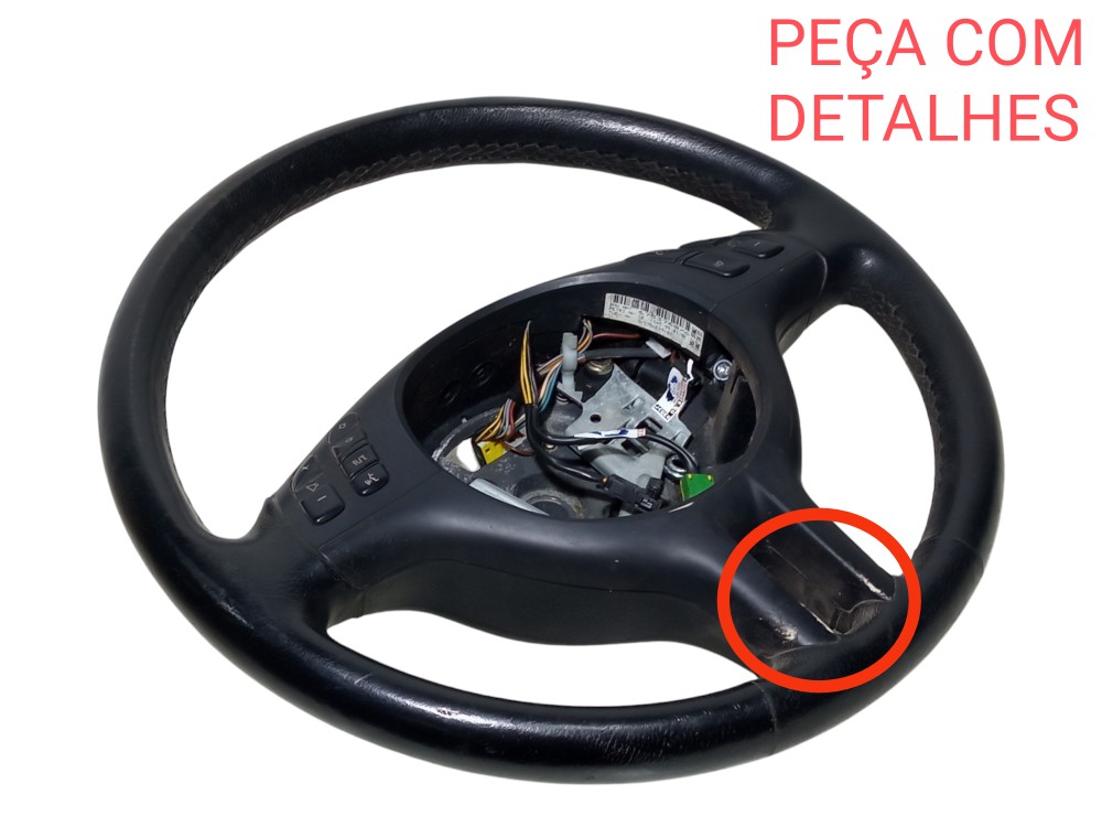 Volante Direcao Bmw 525i 99 2000 2001 2002 2003 2004 Usado  Preto 2