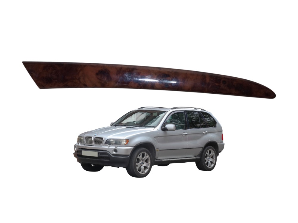 Acabamento Friso Forro Porta Dianteira Direita Bmw X5 2002  Marrom 1