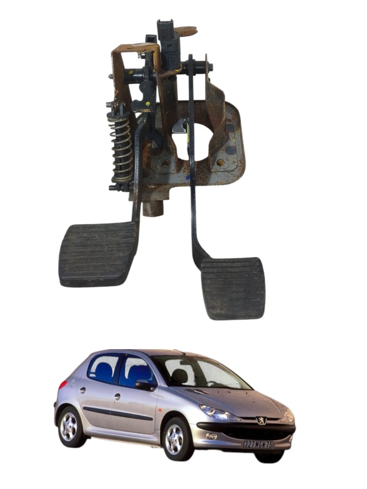 Conjunto Pedaleira Freio Embreagem Peugeot 206 2002 2010 1
